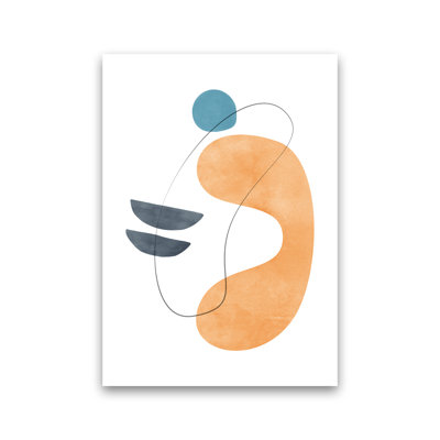 Abstraction With Grey Lines V - Print