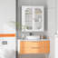 Armoire de salle de bain murale en métal H 27,6 "avec tablette réglable-990893473