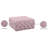 Ariel 33" Wide Velvet Tufted Square Standard Ottoman-261812306
