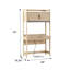 Jorah Reeded Desk with Hutch and Drawers Plus Tech Management-1430009389