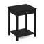 Table d'appoint avec tiroir Montale, chêne noir-71601763
