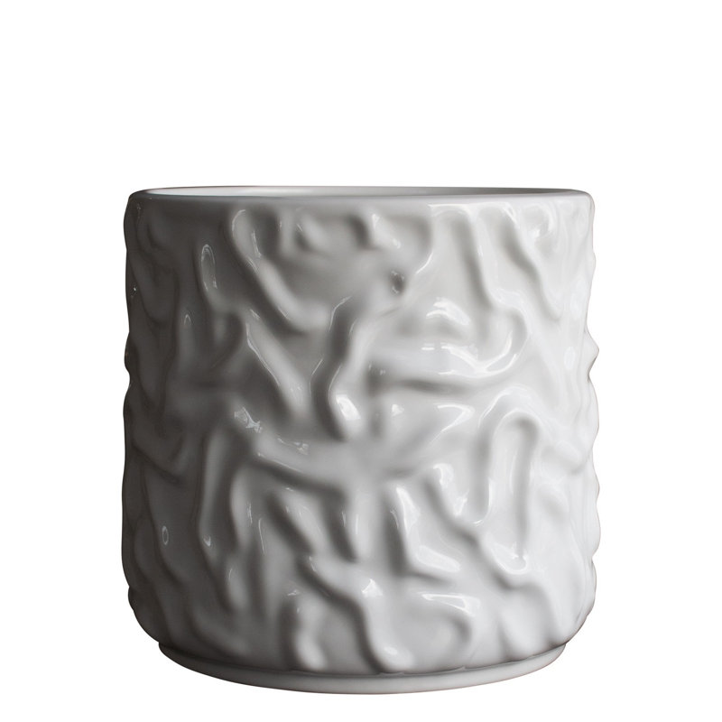 Masel Ceramic Table Vase, 9.45" H x 9.06" W x 9.06" D