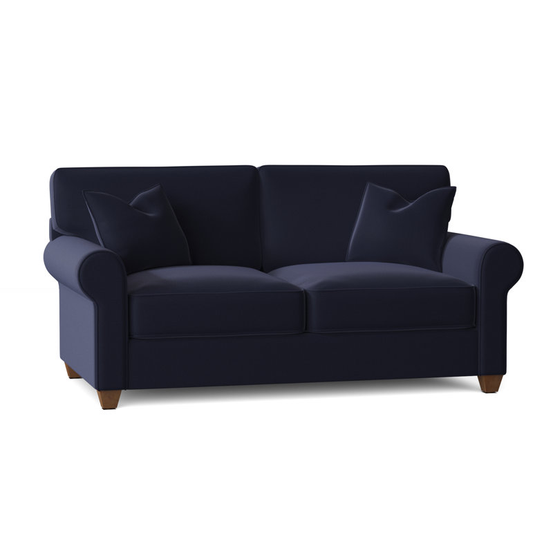 Upholstered 84'' Sofa, Canvas Navy Sunbrella® Canvas