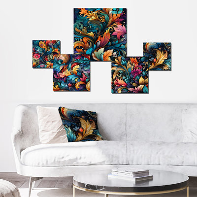 Wellow - Floral Wall Art Set Of 5