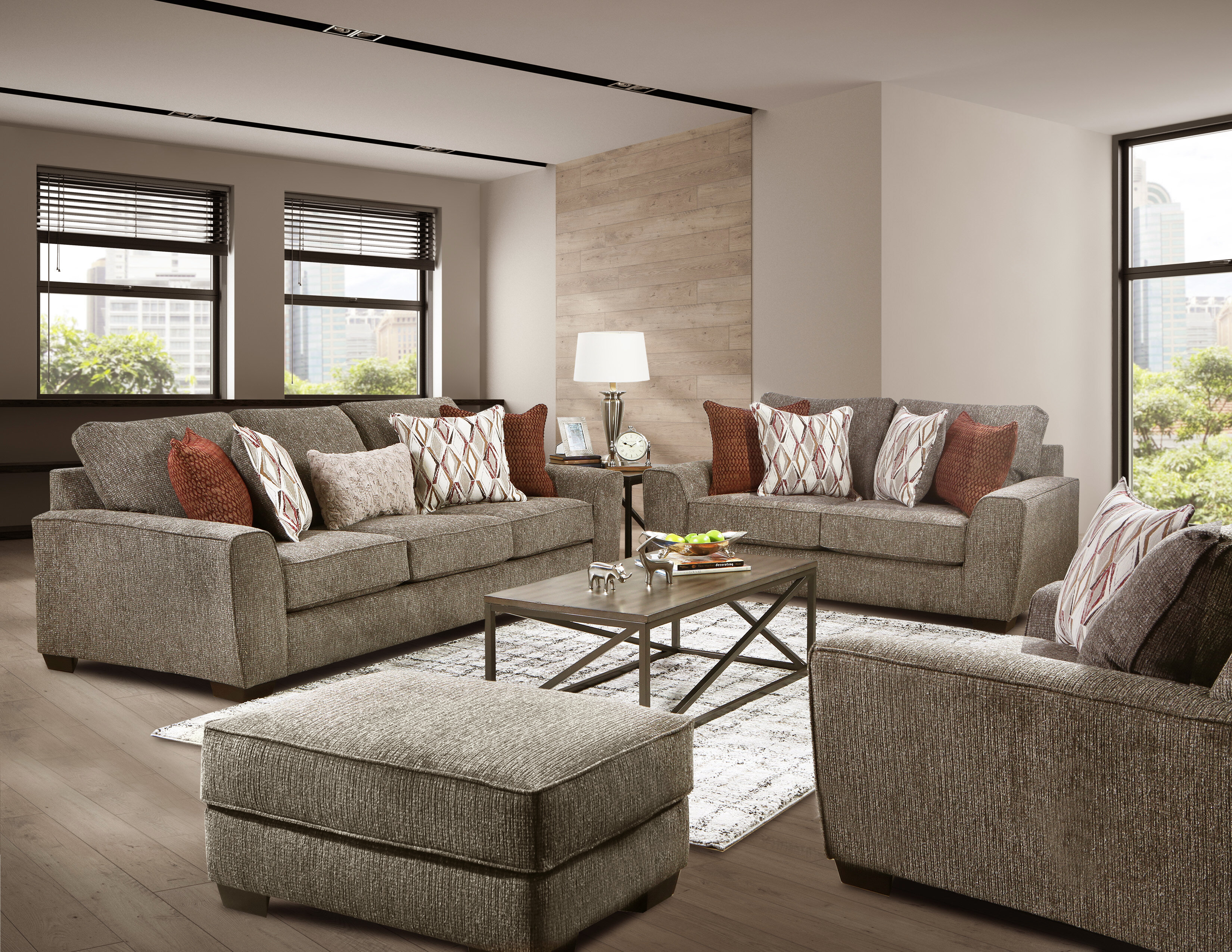 Mickey pewter sofa on sale & loveseat