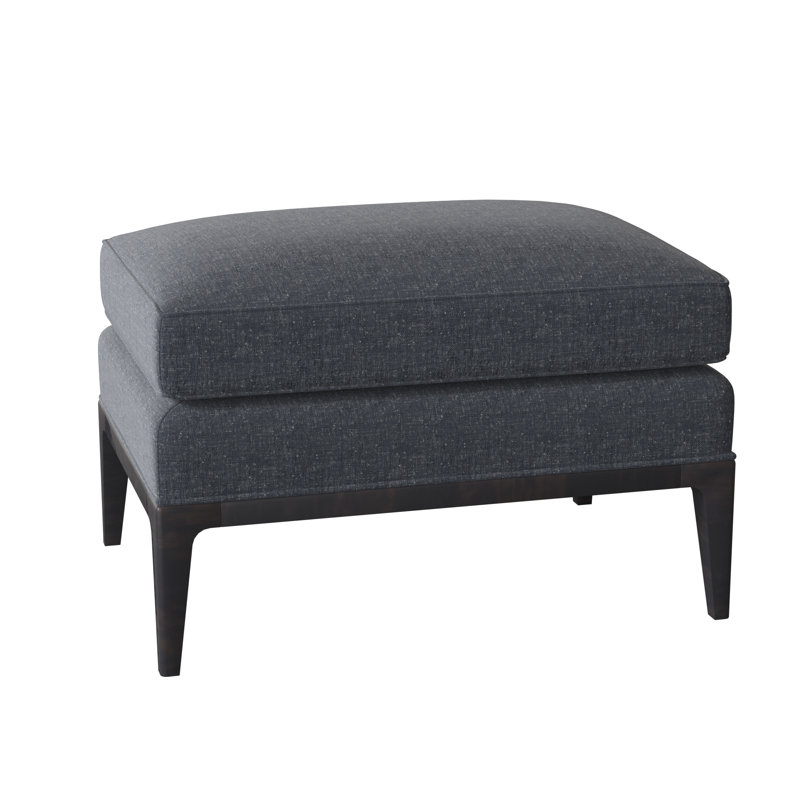 Claxton Ottoman, Tortoise Shell Flax, Espresso