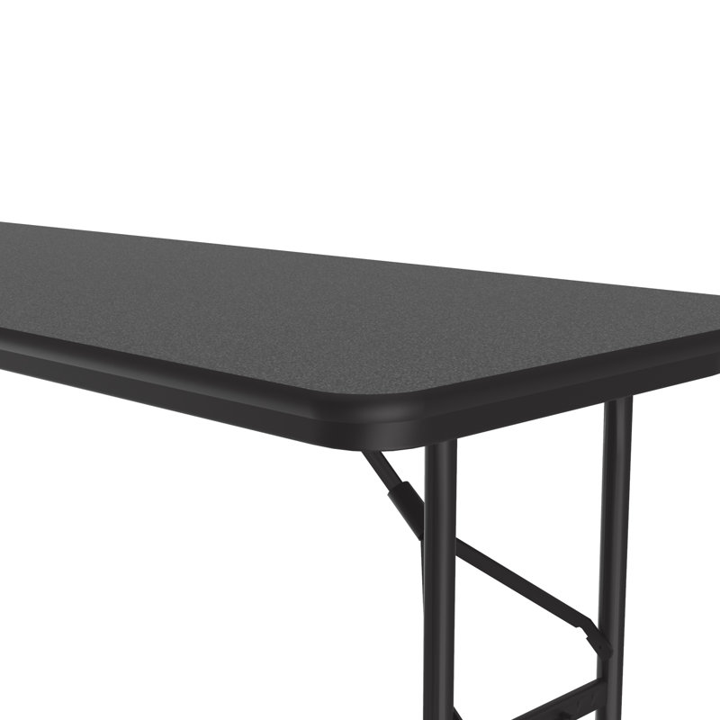 Table pliante réglable 48 po, Granite noir, H 32 po x L 96 po x P 36 po
