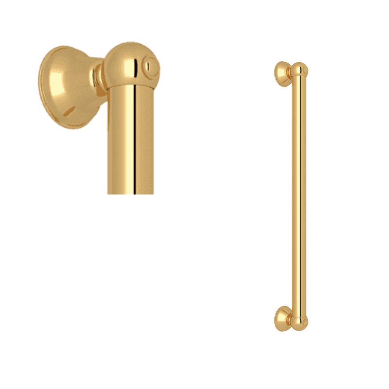 Rohl 36" Grab Bar, Italian Brass, 26.25" W