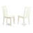 5 Piece Modern Dining Table Set Includes a Rectangle Wooden Table and 4 Kitchen Dining Chairs, Linen White-219315036
