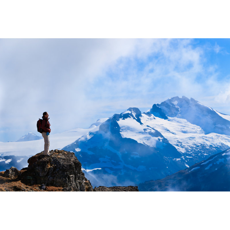 Hiker'S Mission Accomplished by Jeff_Rivard - Wrapped Canvas Print, 30cm H x 46cm W 