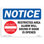 Restricted Area Alarm Will Sound Sign
