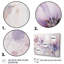 «Purple Botanical Whispers I», reproduction sur toile 3 pièces-1090525835