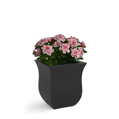 Clywd 16" Resin Square Pot Planter with Drainage Holes