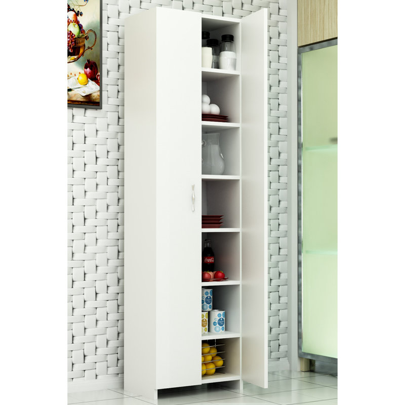 Mandy 2 Piece Plastic Single Storage Cabinet ( 182cm H x 49cm W x 30cm D)