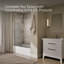 Aerie Curved Bath Screen