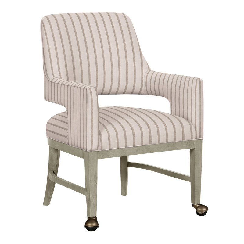 Josie Grande Upholstered Arm Chair, Perigold Mixi Wren, Almond Buff