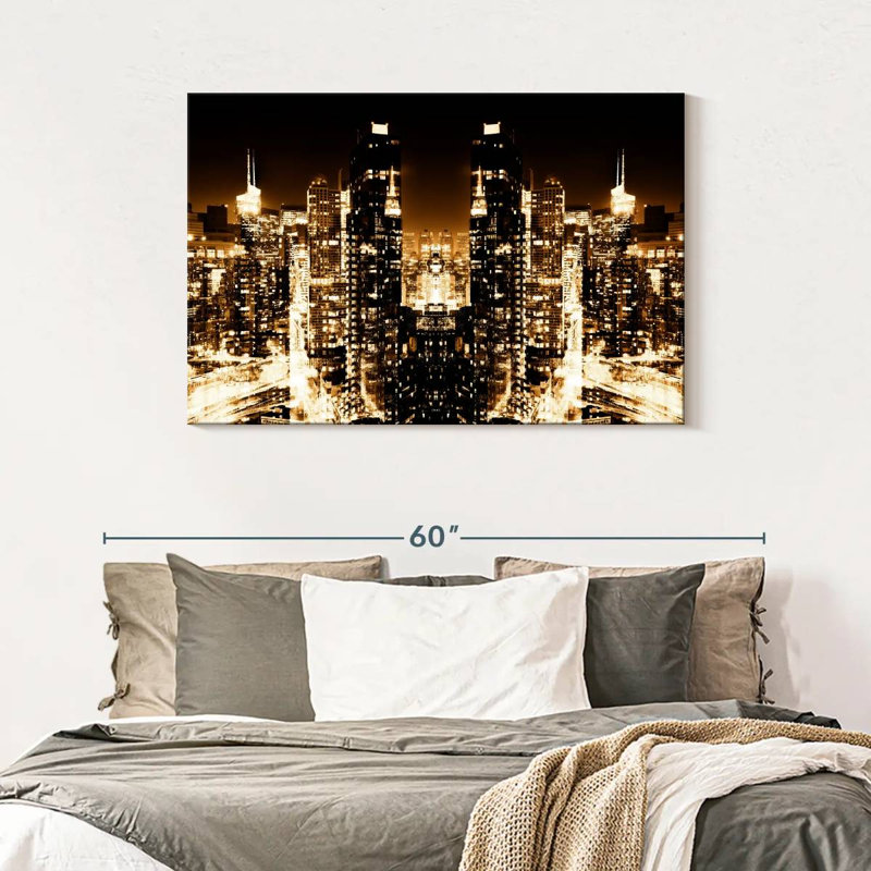 Keesha NYC Reflection - Night Skyline II
