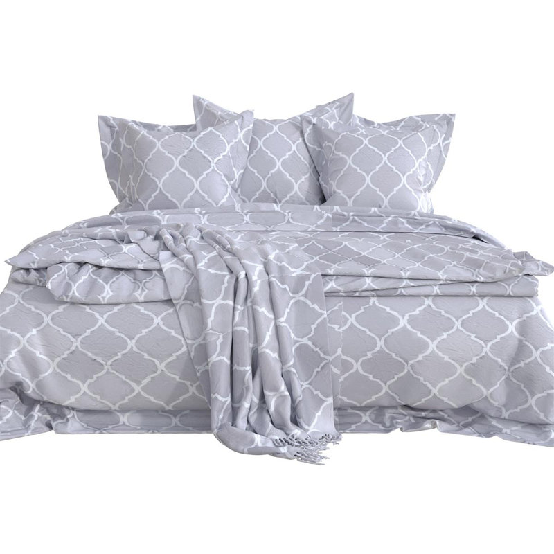 Rosalind Wheeler Ambudkar Geometric Shapes Duvet Cover Set with Pillowcases
