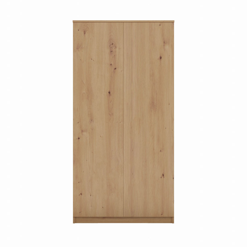 Shaline 2 Door Wardrobe, Artisan Oak