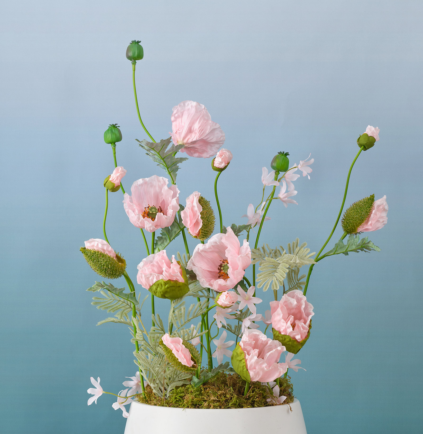 Primrue 15" Artificial Poppy Flowers Pink (Set Of 18) Wayfair