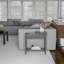 Table de bout étroite Shumate - Console mince avec compartiment de rangement et tablette inférieure pour le salon, le couloir, l'entrée et les petits espaces-1088229914