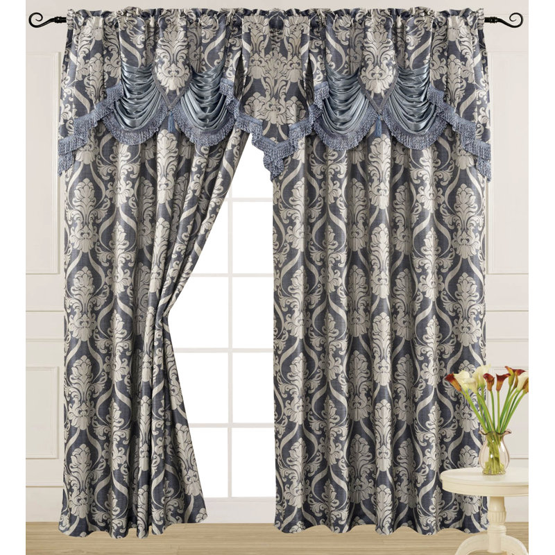 Room Darkening Curtain Single Panel, Blue