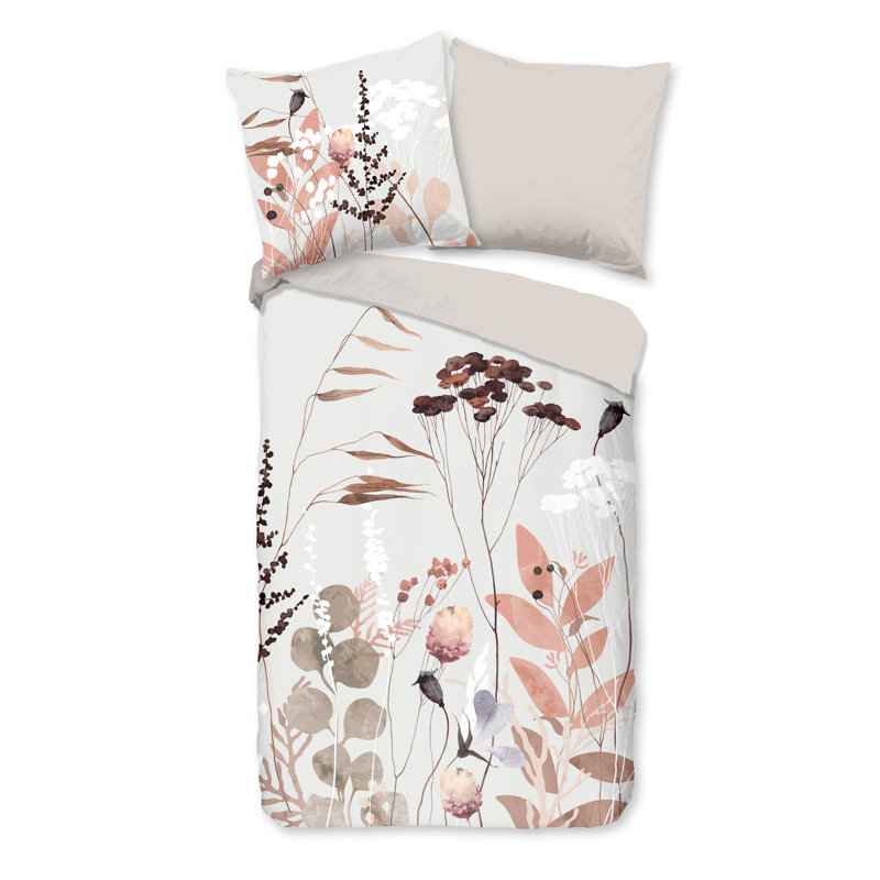 Cotton Duvet Cover Set, Double Duvet Cover + 2 Standard Pillowcases