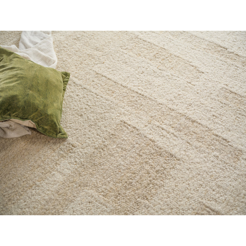 Sunstone flatweave Wool Ivory/Cream Area Rug, 14'X18'