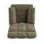Fauteuil inclinable manuel en microsuède gris Granada