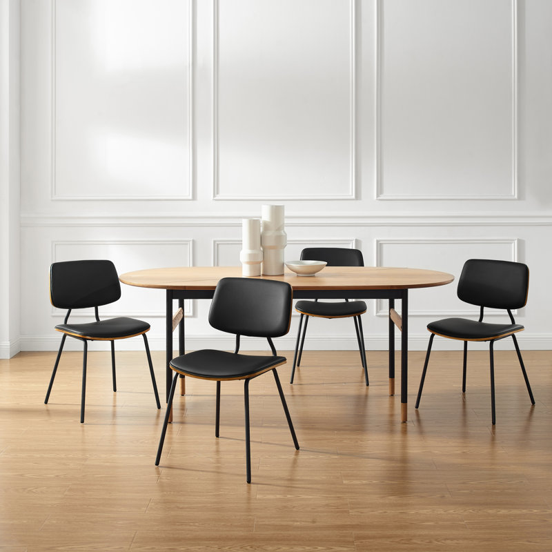 Chaise d'appoint Brantson, Noir, noir, noir, noir