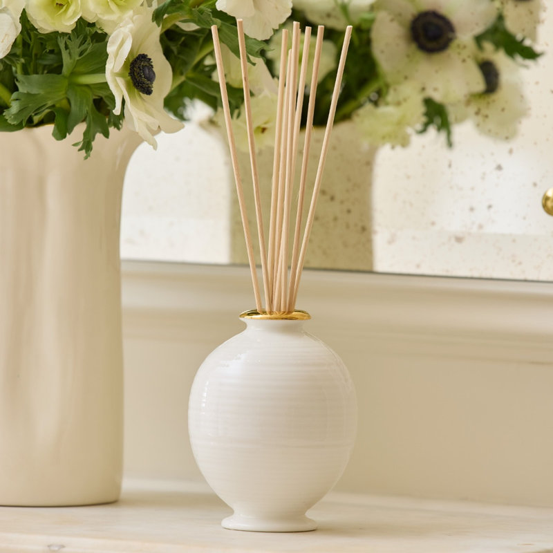 Siena L'Ansecoy Orange Blossom Diffuser Set, Cream, Plant / Floral/Woodsy/Citrus