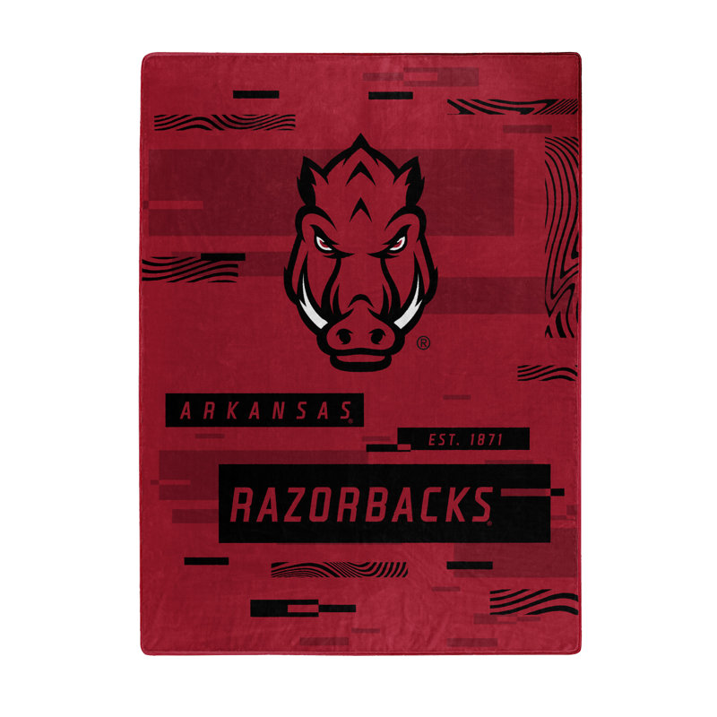 Throw Blanket, Red/Black, Arkansas Razorbacks