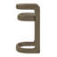 Ensemble de 2 tabourets de bar Winslow Premium en cuir végétalien, couleur champignon-1557980731