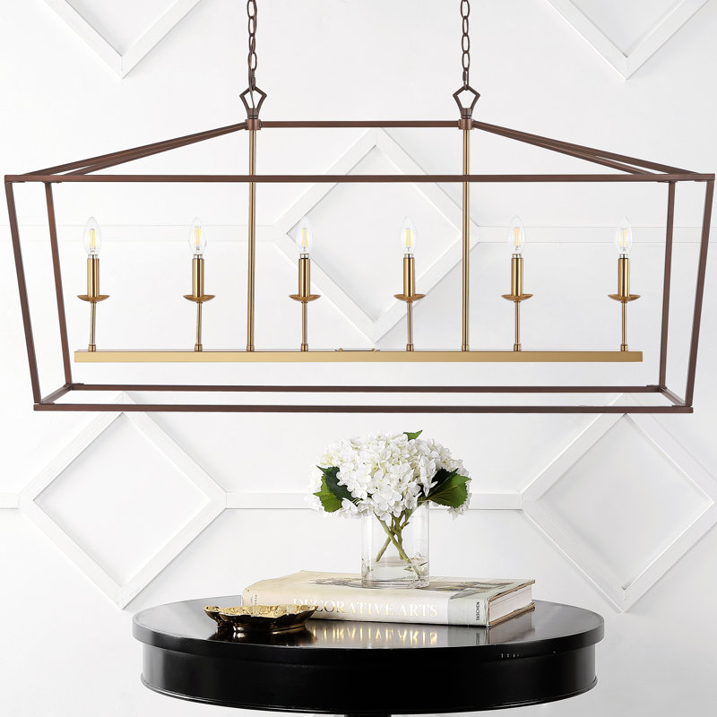 Joree 6 - Light Pendant, Oil Rubbed Bronze/Brass Gold