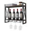 Rosalinde Wine Bottle & Glass Rack in