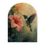 Colibri et hibiscus - décoration murale en bois botanique-1355464837-1355464835