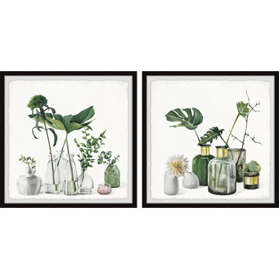 Forest On Bottles by Parvez Taj - 2 Piece Single Picture Frame Painting Set