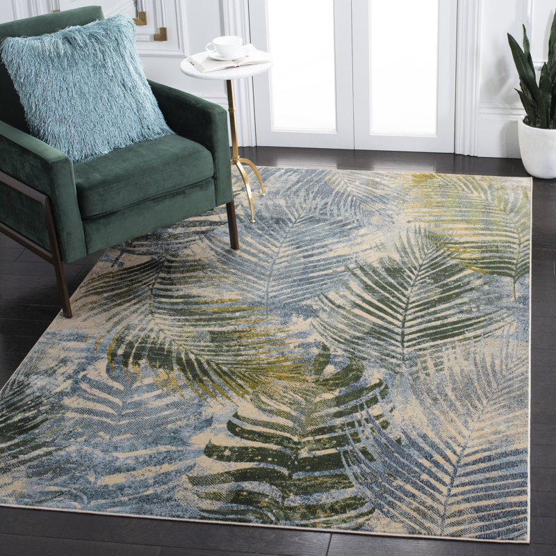 Kinser 300 Performance Floral Rug, Rectangle 5'3" x 7'7"