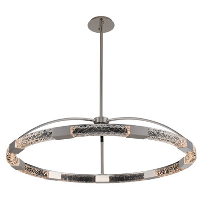Athena 18 LT Polished Nickel/Clear Chandelier Allegri