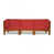 Coussin rouge / cadre brun sélectionné