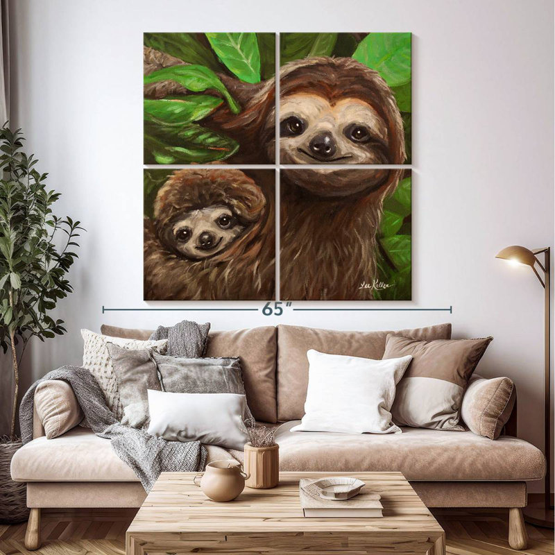 Brampt Sloth All Smiles, 50" H x 50" W