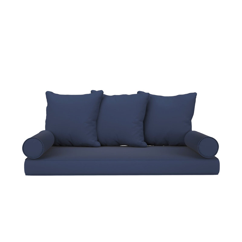  Ensemble de matelas et d'oreiller de balançoire, Très grand californien, 6", Marine