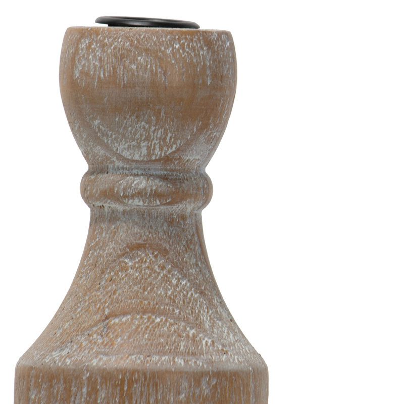 Candélabre de table en bois 9,25 "