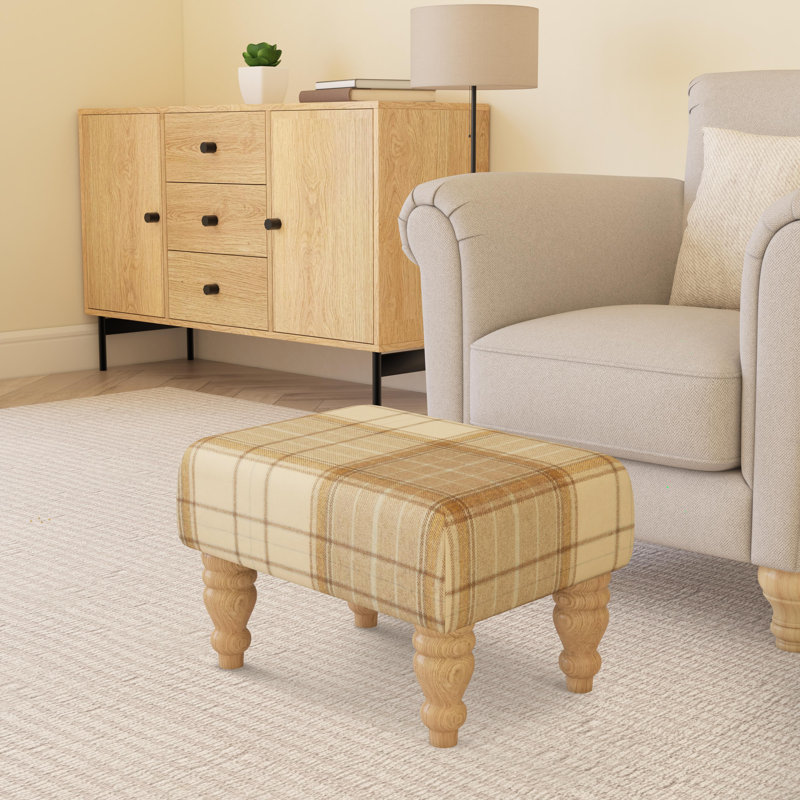 Manufactured Wood Accent Stool, Natural, Grey