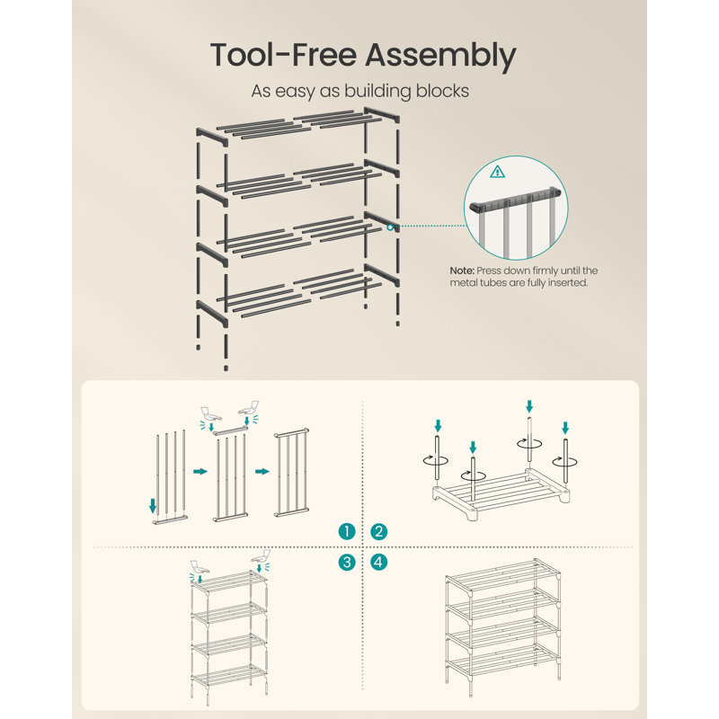 15 Pair Shoe Rack