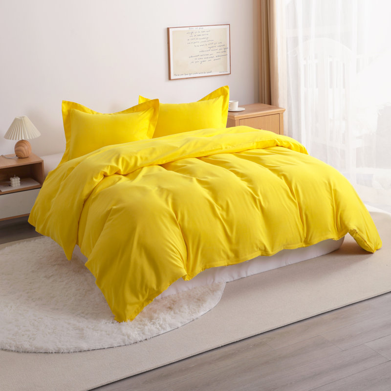 3 Piece Duvet Cover Set, 100% Brushed Microfiber Comforter Set with Ties - NTBAY, Housse de couette très grand et 2 taies