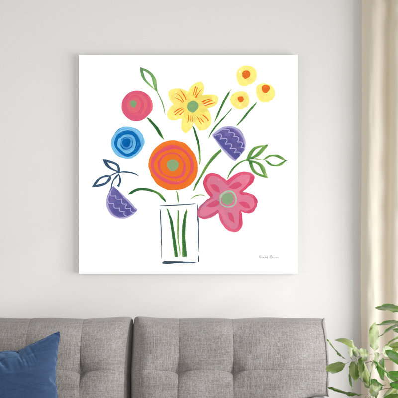 Mélange floral II, H 36 po x l 36 po x P 1,25 po