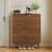 Shoe Cabinet, 31.5-Inch Walnut Brown Farmhouse with 2 Flip Drawers &amp; Anti-Tipping | Farmhouse | Hallway-1275043325