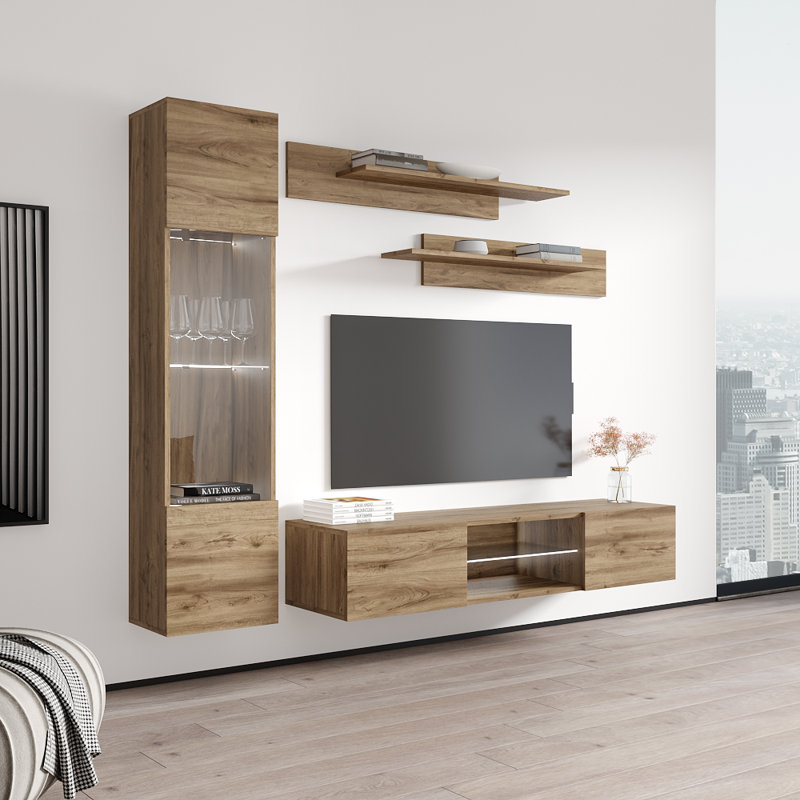 Meuble audio-vidéo flottant en chêne 33 "Fly 33" Fly, Chêne