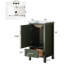 Meuble-lavabo autoportant entièrement assemblé avec plateau en céramique à 3 trous-185715945-185715950
